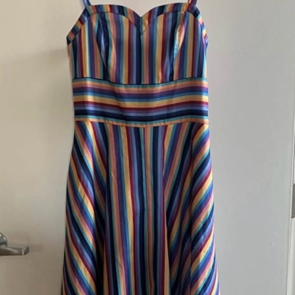 Voodoo Vixen Multicolor Striped Dress